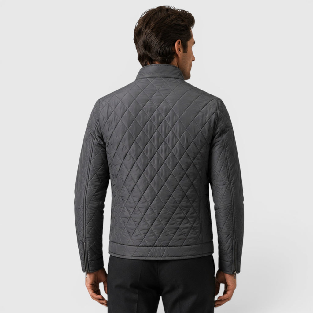 Monvaline | Men's Quilted Jacket for Lightweight Travel Casual Outerwear