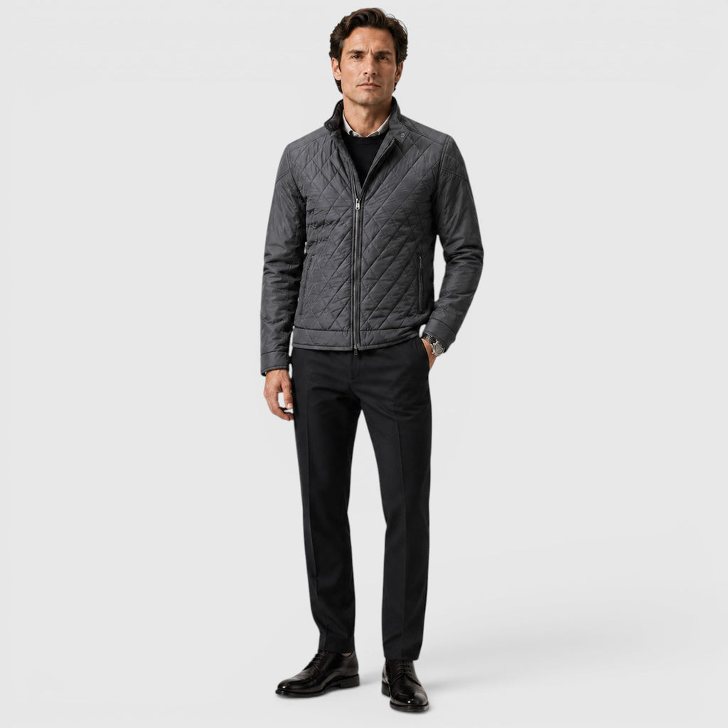 Monvaline | Men's Quilted Jacket for Lightweight Travel Casual Outerwear