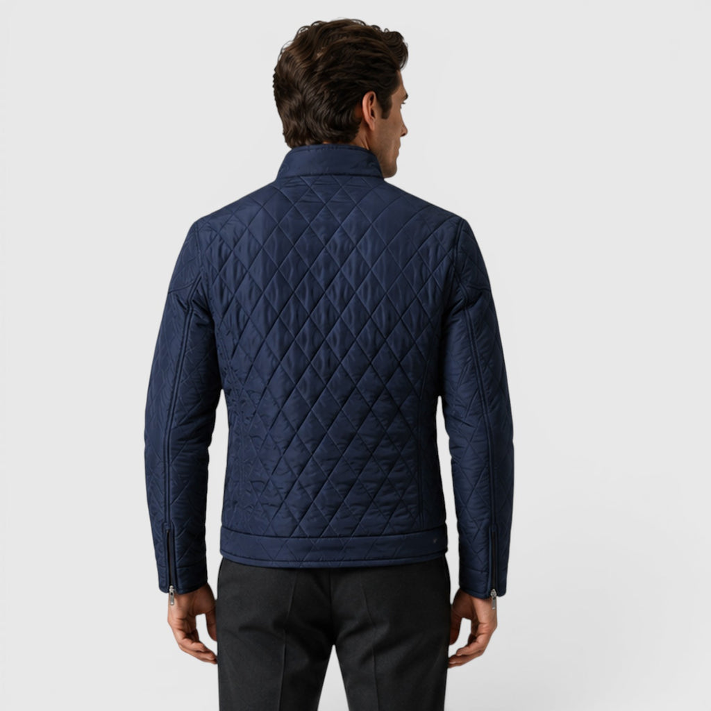 Monvaline | Men's Quilted Jacket for Lightweight Travel Casual Outerwear