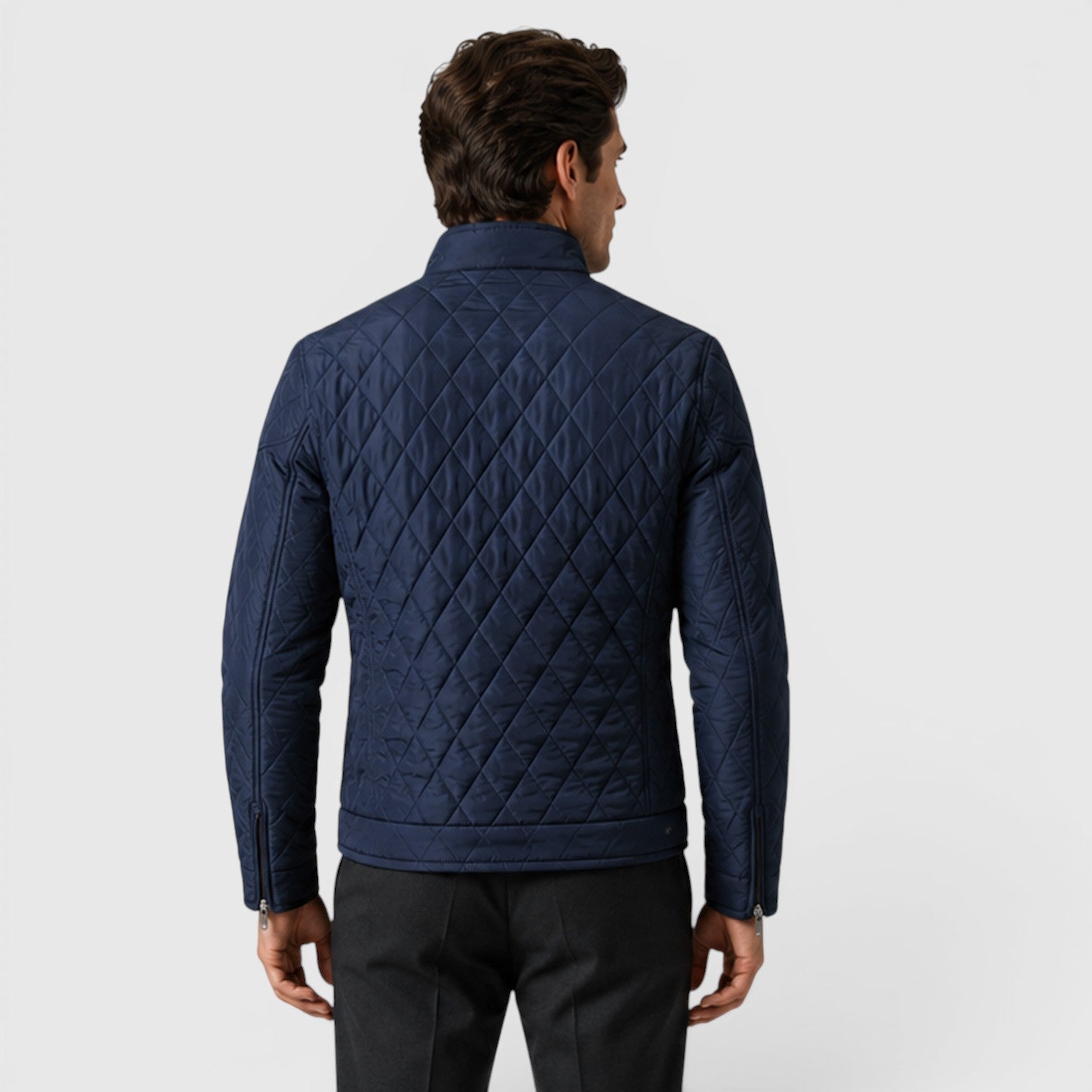 Monvaline | Men's Quilted Jacket for Lightweight Travel Casual Outerwear