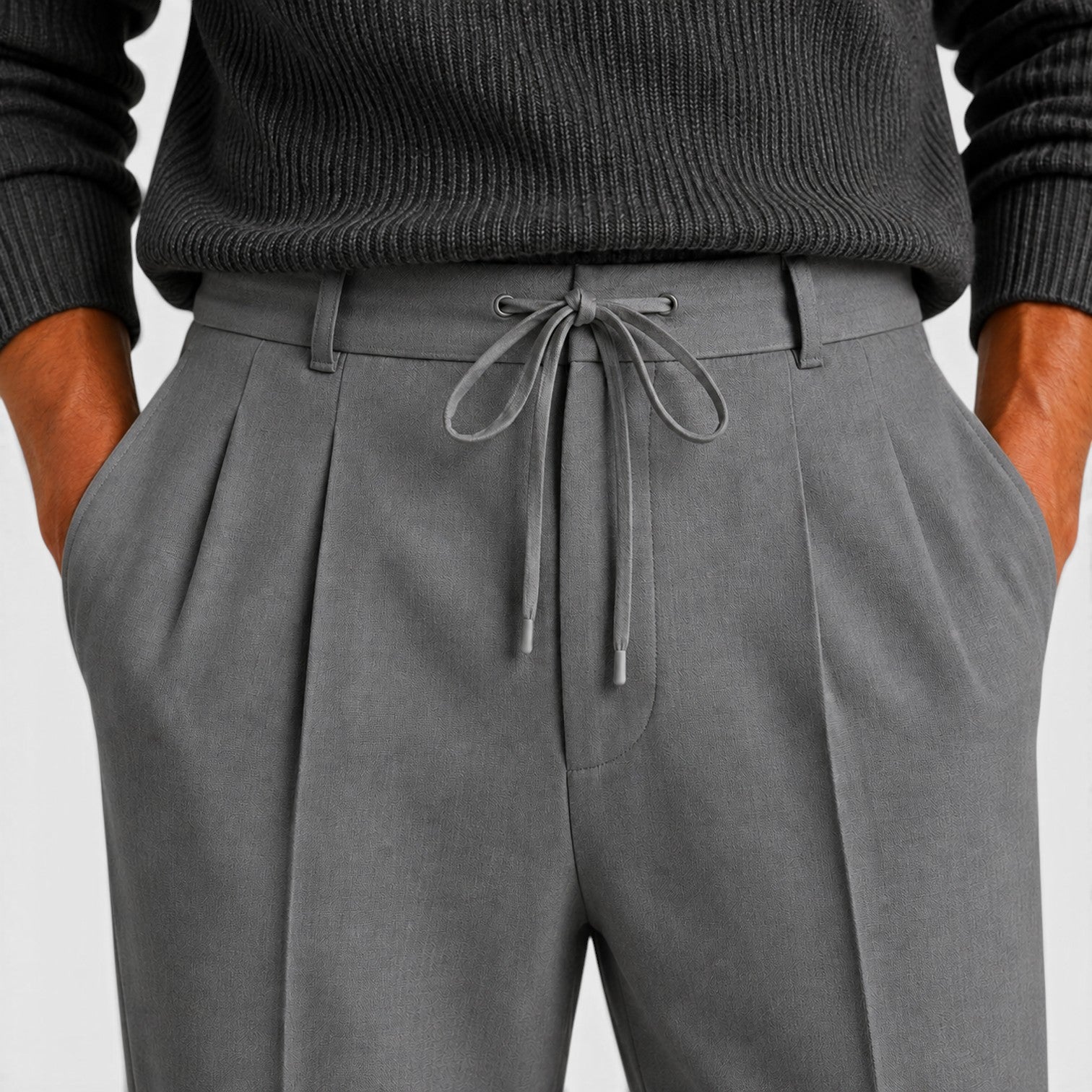 Monvaline | Men's Relaxed Wide Leg Pants for Casual Everyday Wear