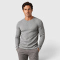 Monvaline | Men's Round Neck Smart Casual Rib Knit Jumper