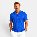 Monvaline | Men's Short Sleeve Polo Shirt Lightweight Loose Fit Casual Style