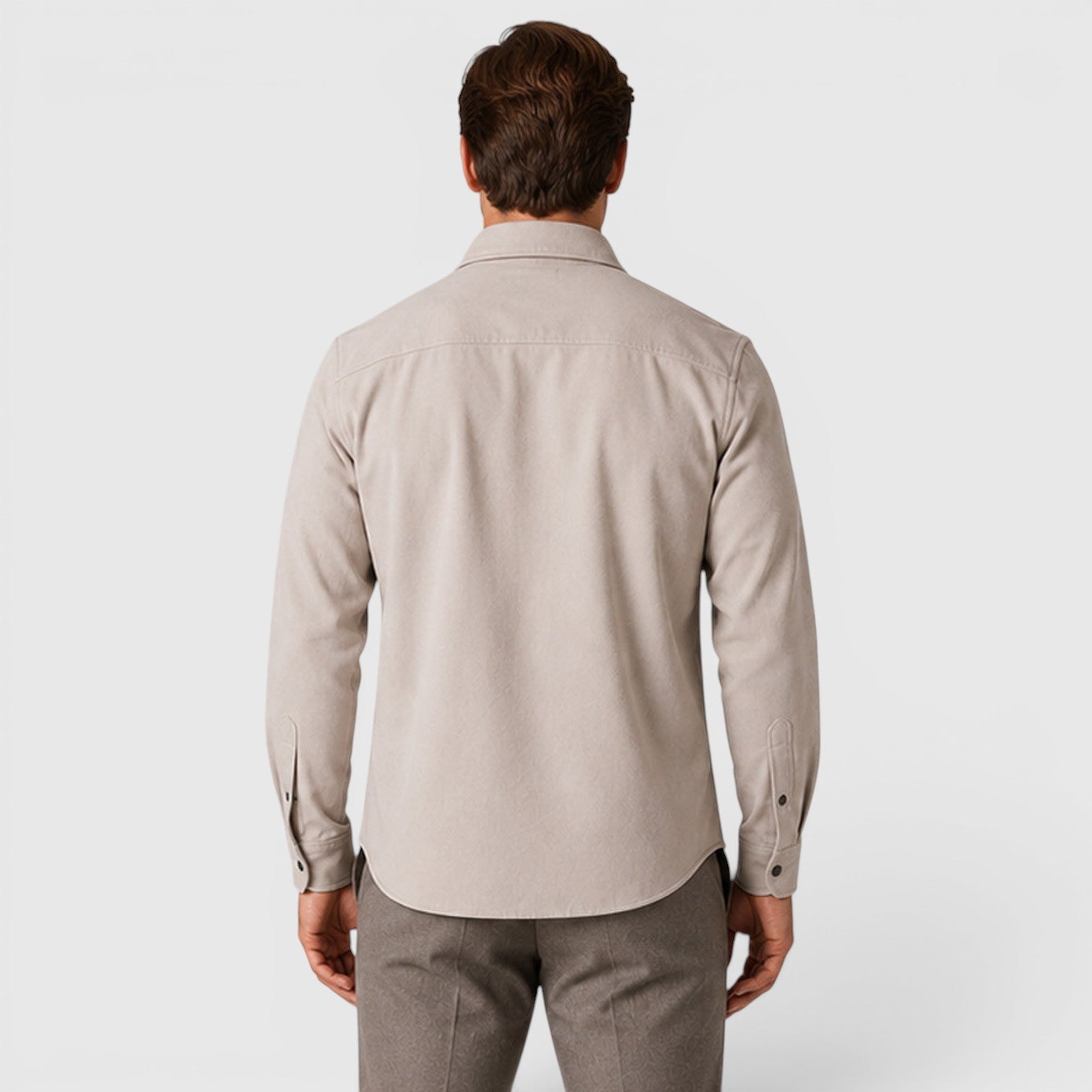 Monvaline | Men's Slim Fit Cotton Overshirt Long Sleeve Casual Wear