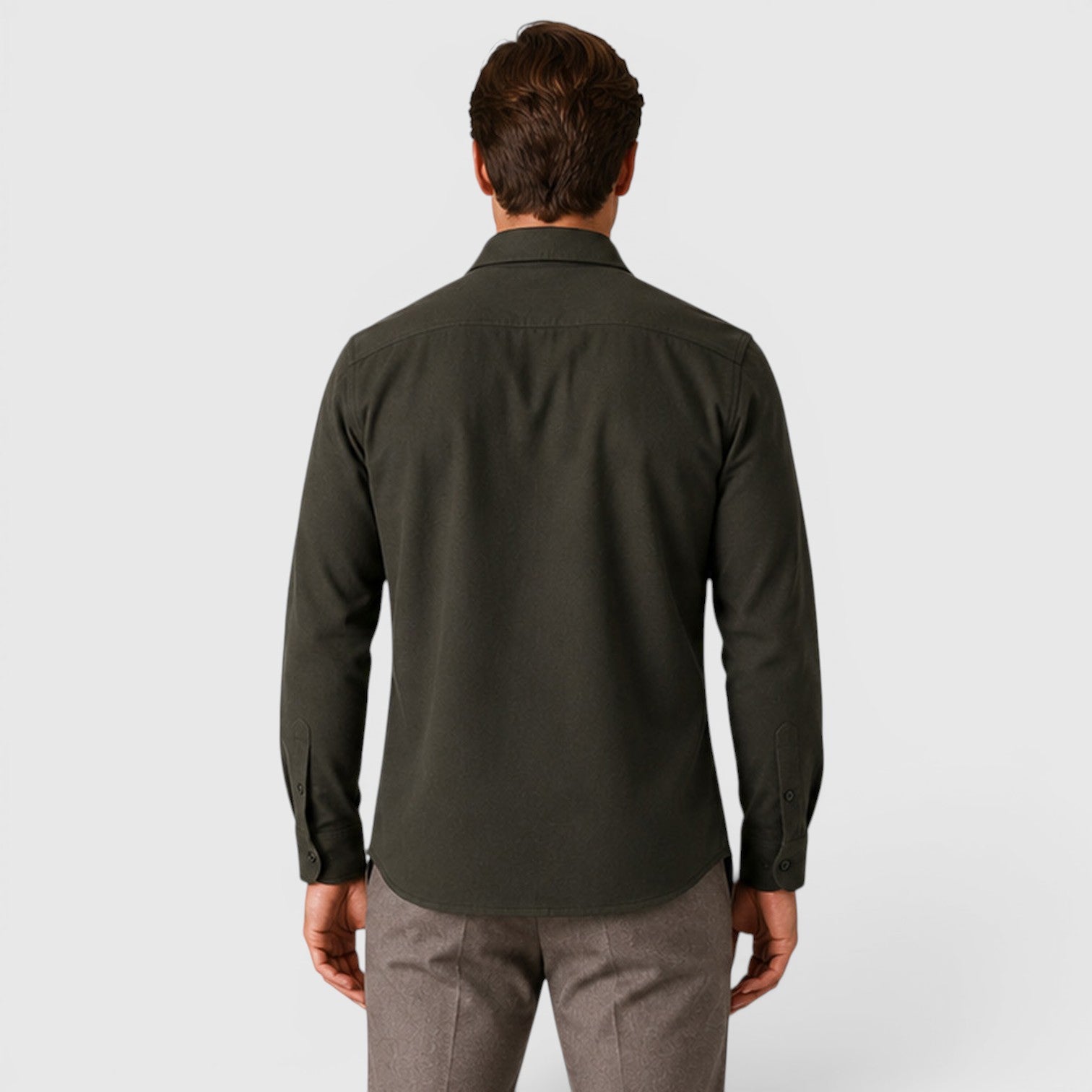 Monvaline | Men's Slim Fit Cotton Overshirt Long Sleeve Casual Wear