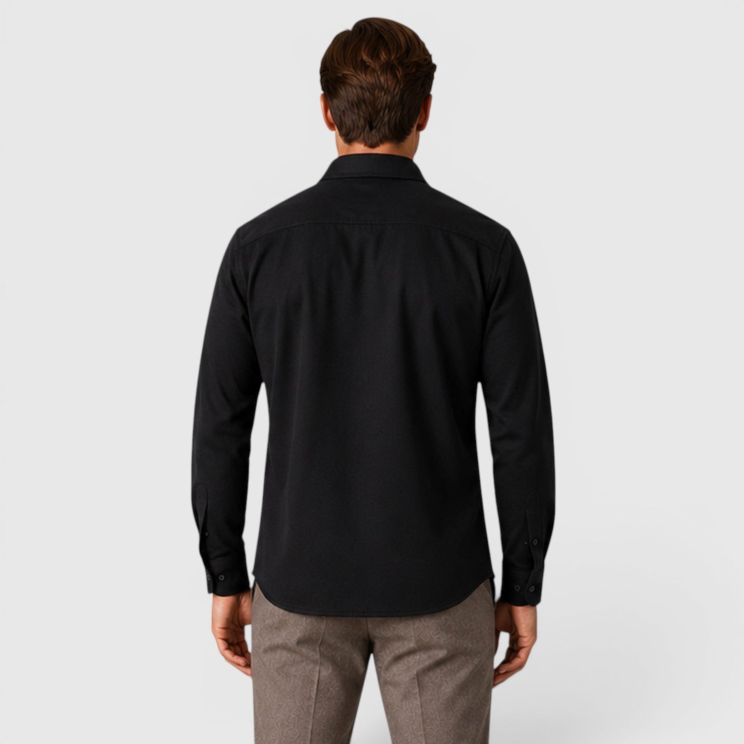 Monvaline | Men's Slim Fit Cotton Overshirt Long Sleeve Casual Wear