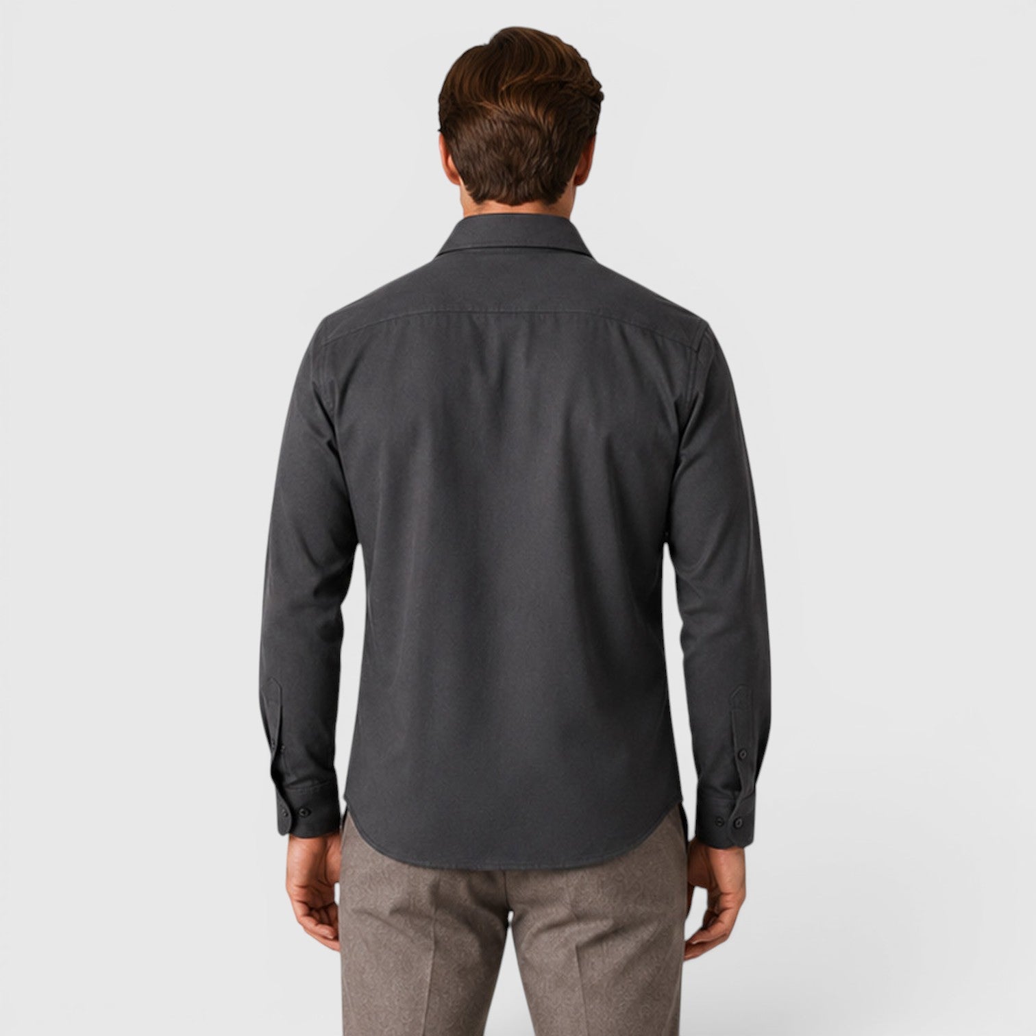 Monvaline | Men's Slim Fit Cotton Overshirt Long Sleeve Casual Wear