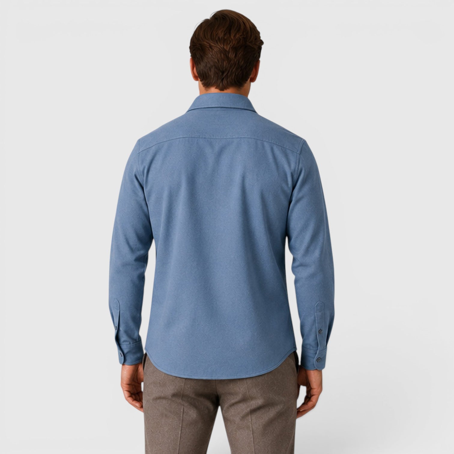 Monvaline | Men's Slim Fit Cotton Overshirt Long Sleeve Casual Wear