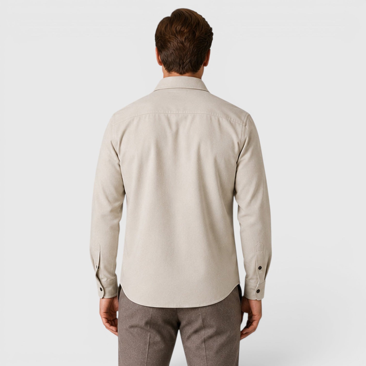 Monvaline | Men's Slim Fit Cotton Overshirt Long Sleeve Casual Wear