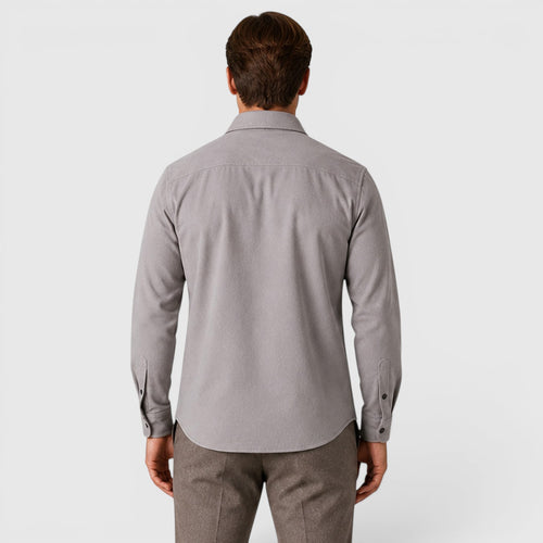 Monvaline | Men's Slim Fit Cotton Overshirt Long Sleeve Casual Wear