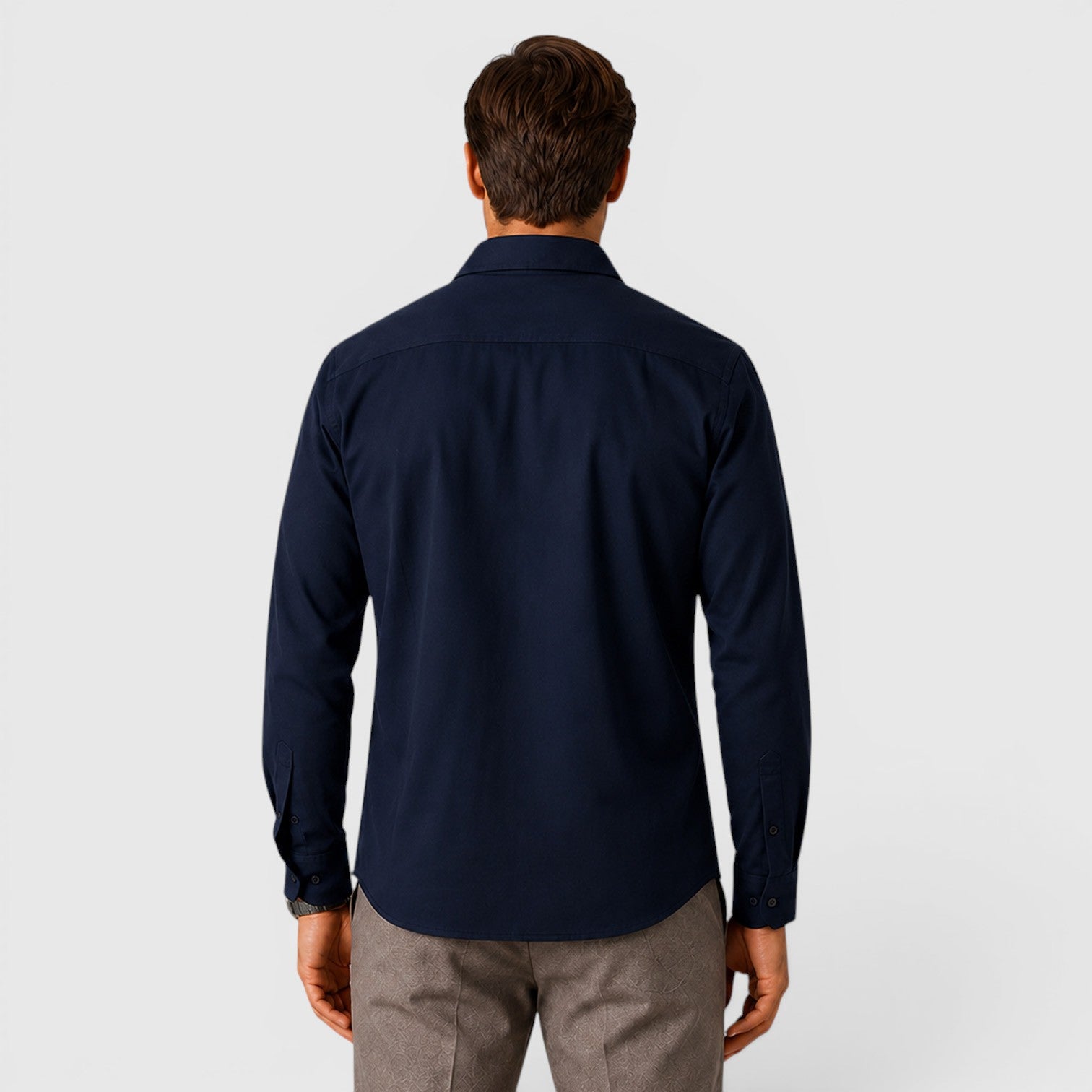 Monvaline | Men's Slim Fit Cotton Overshirt Long Sleeve Casual Wear