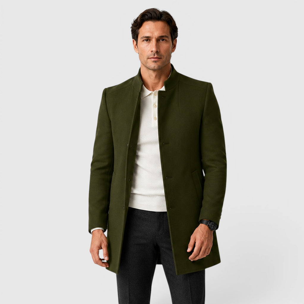 Monvaline | Men's Slim Fit Timeless Smart Casual Overcoat