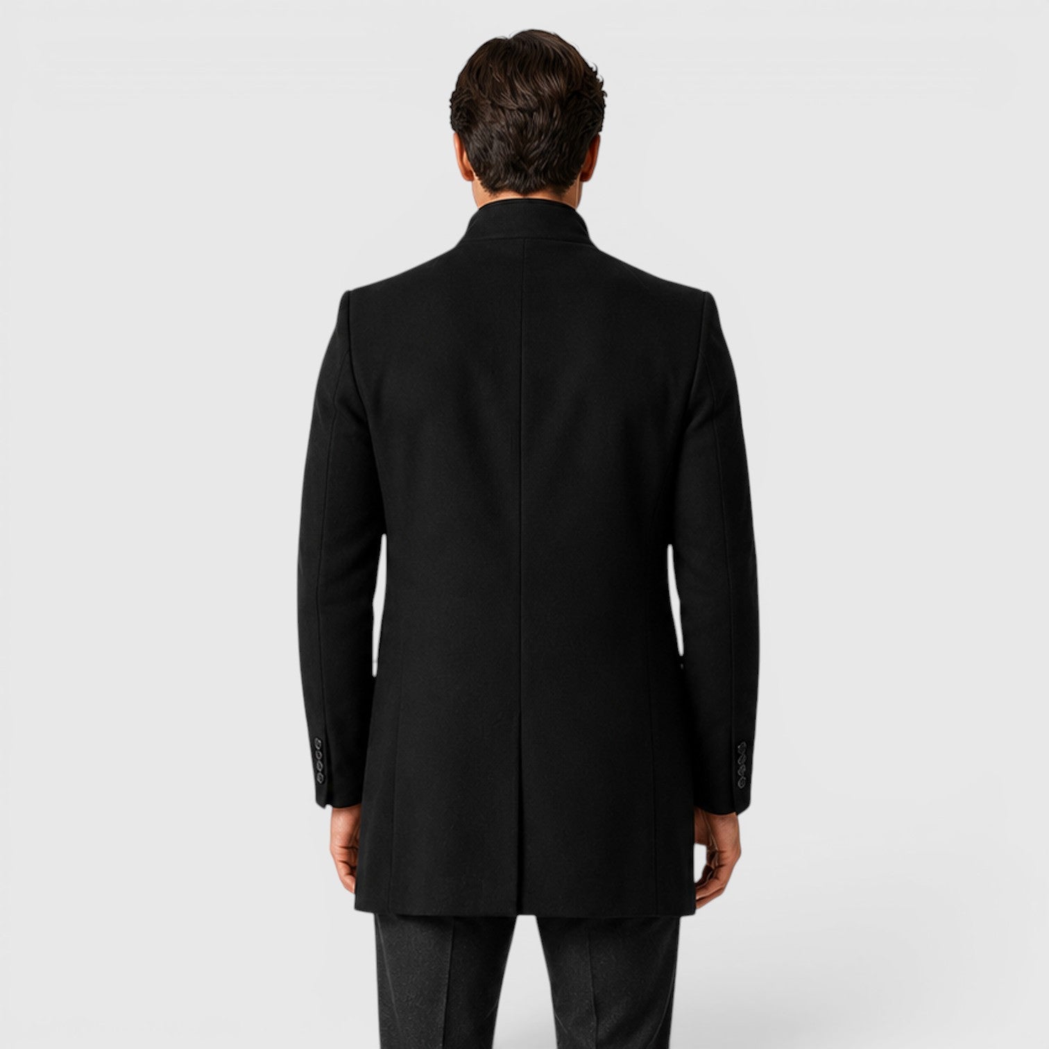 Monvaline | Men's Slim Fit Timeless Smart Casual Overcoat