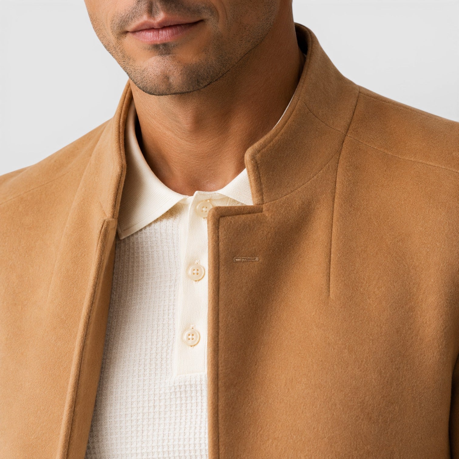 Monvaline | Men's Slim Fit Timeless Smart Casual Overcoat
