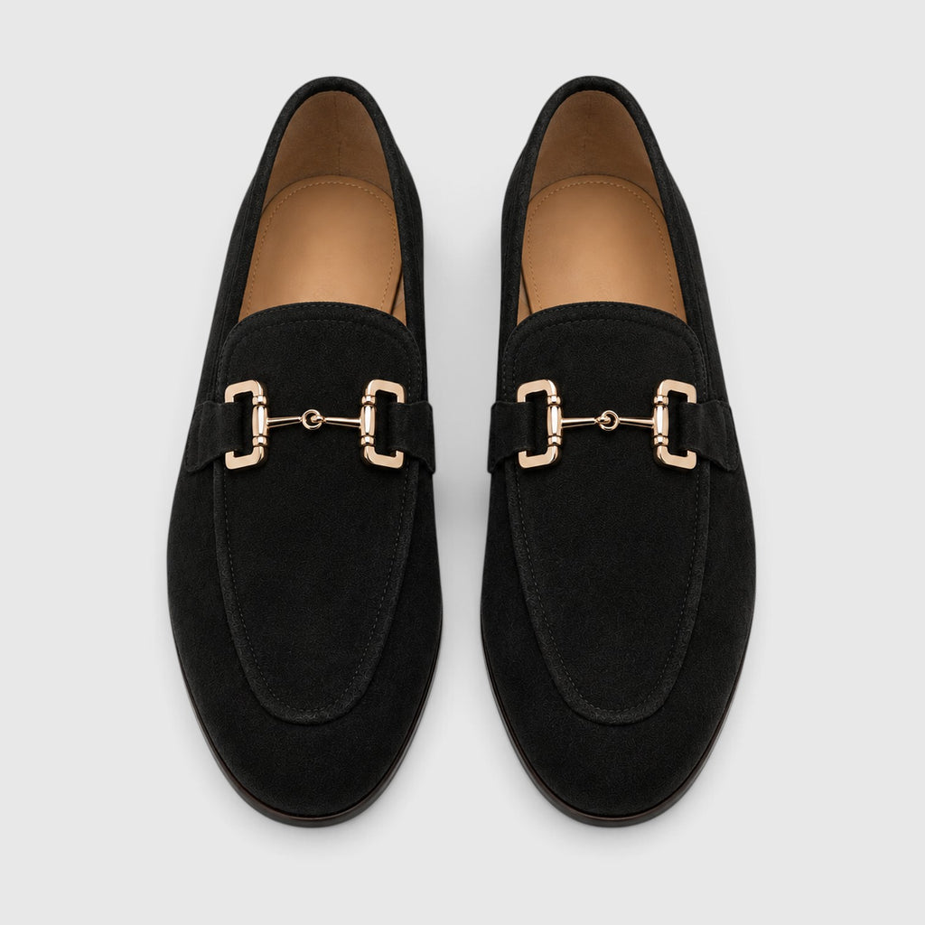 Monvaline | Men's Slip On Loafers with Suede Look Upper for Everyday Comfort