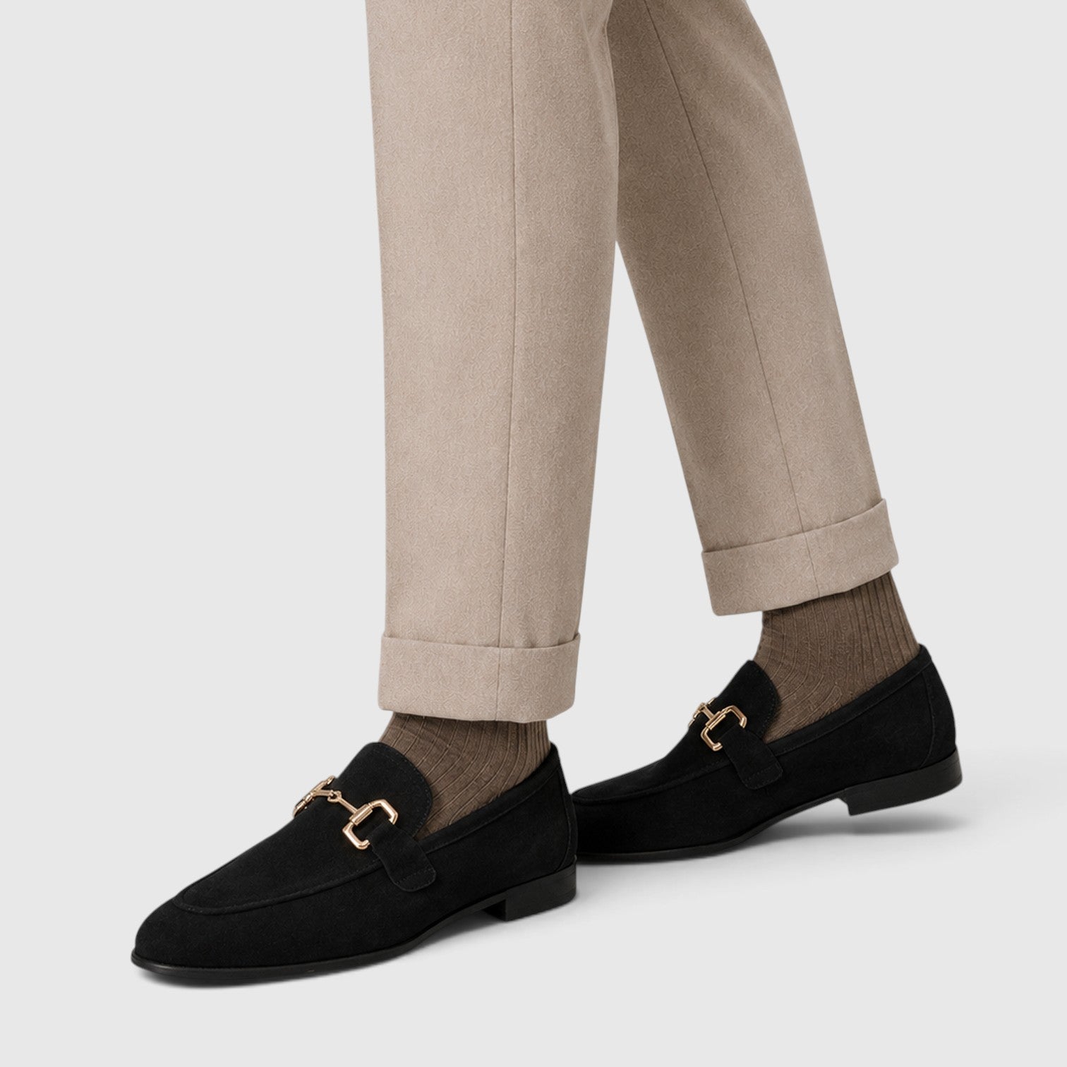 Monvaline | Men's Slip On Loafers with Suede Look Upper for Everyday Comfort