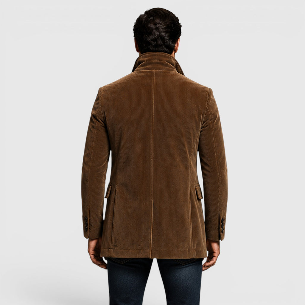 Monvaline | Men's Stand Collar Blazer for Smart Casual Outfits