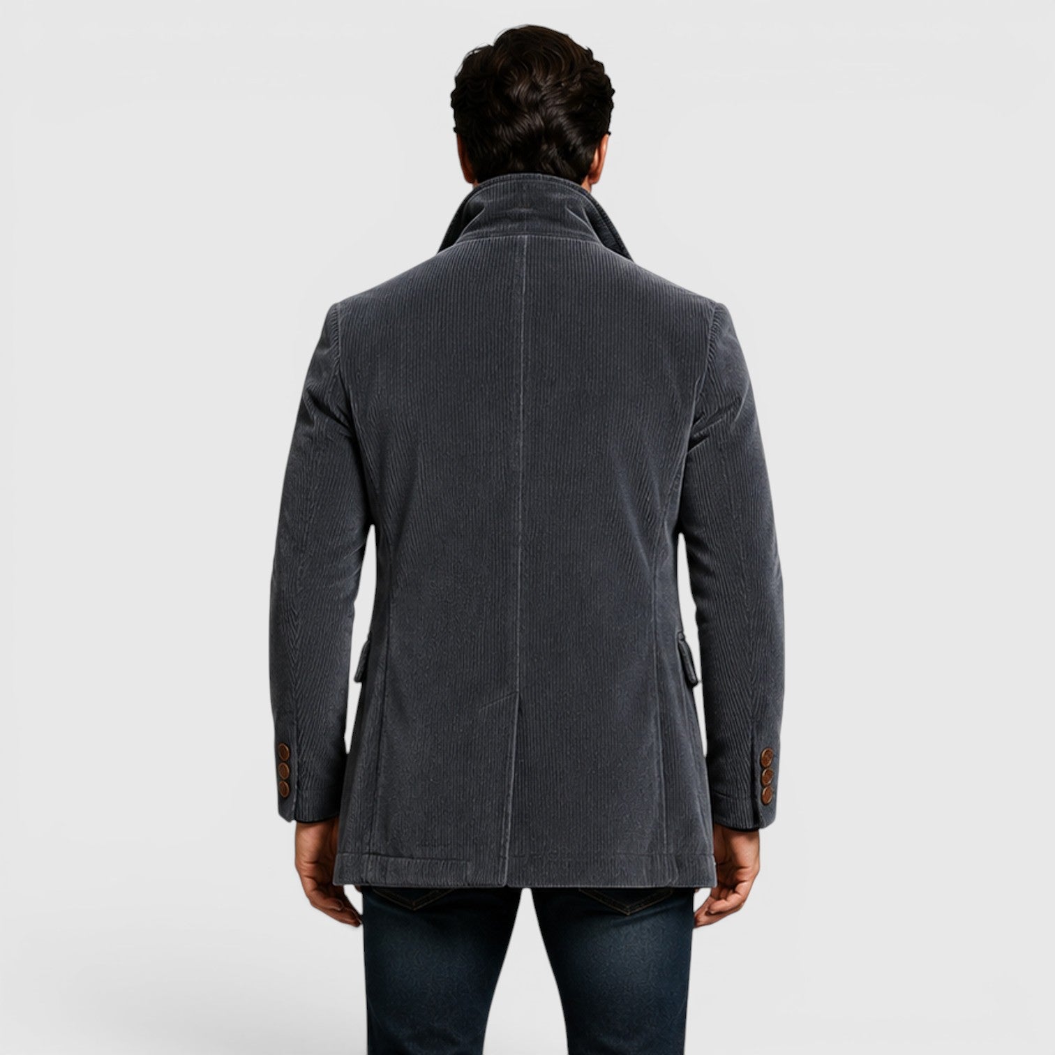 Monvaline | Men's Stand Collar Blazer for Smart Casual Outfits