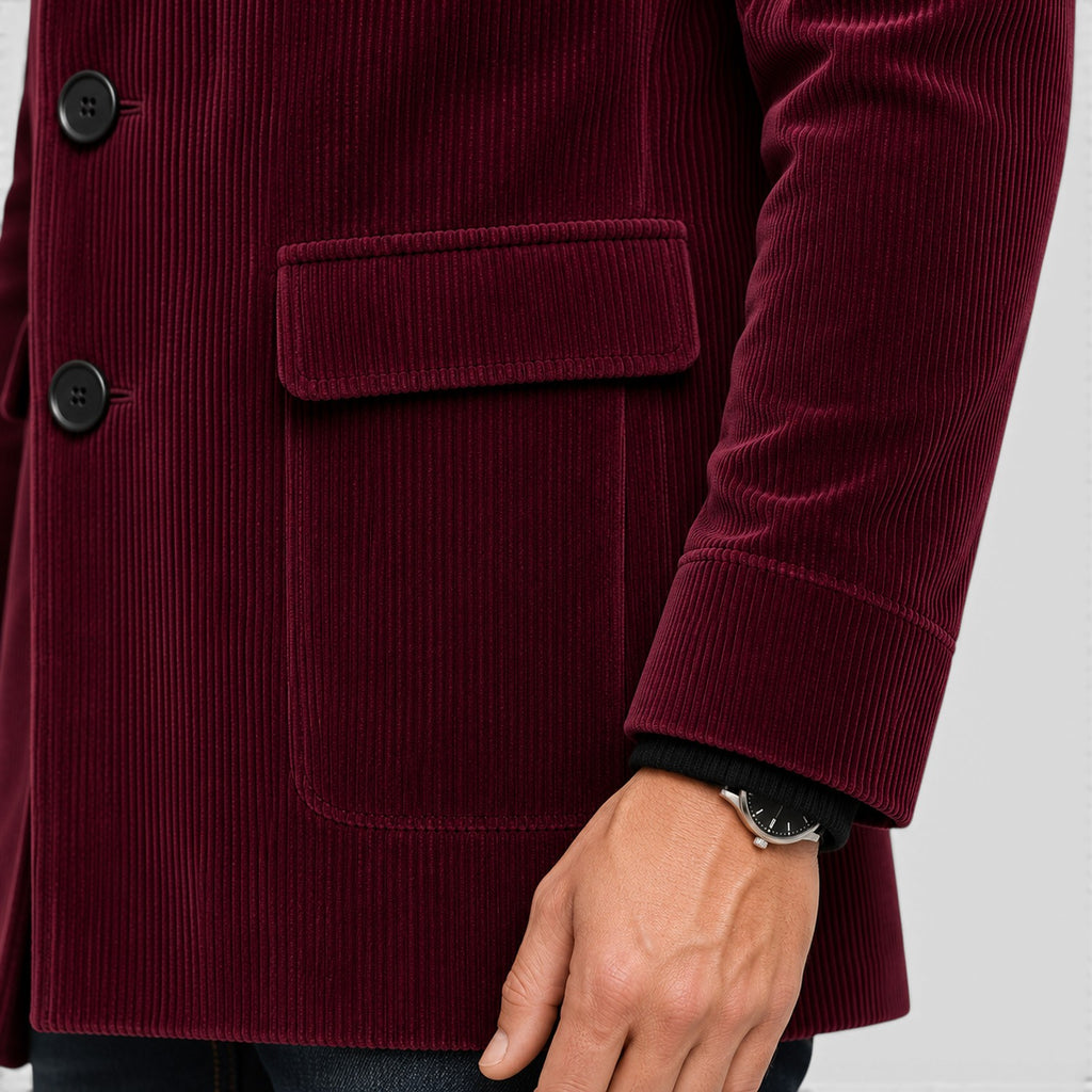Monvaline | Men's Stand Collar Blazer for Smart Casual Outfits
