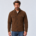 Monvaline | Men's Suede-Look Trucker Jacket – Button-Up