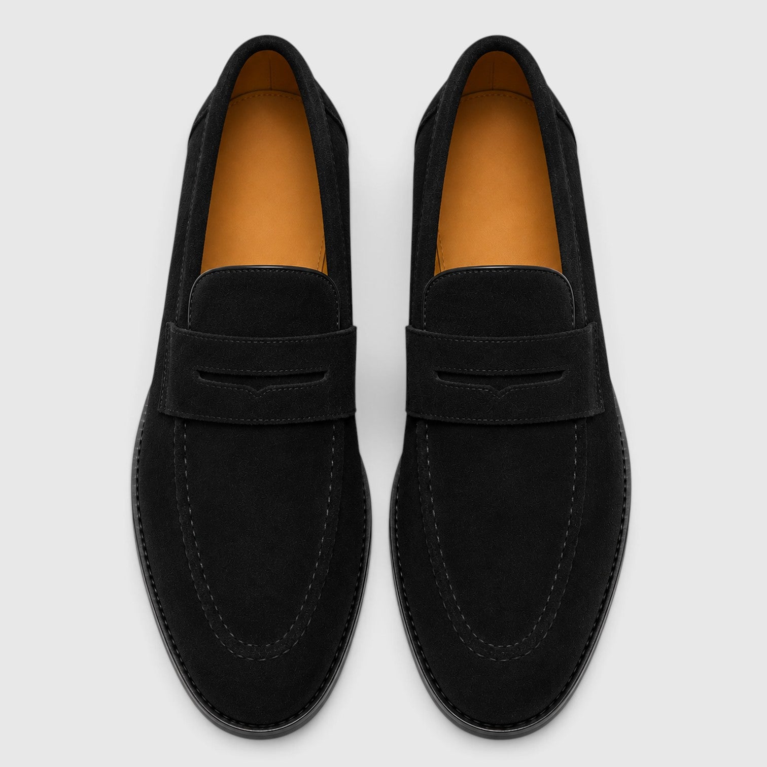 Monvaline | Men's Suede Penny Loafers – Smart Casual Shoes
