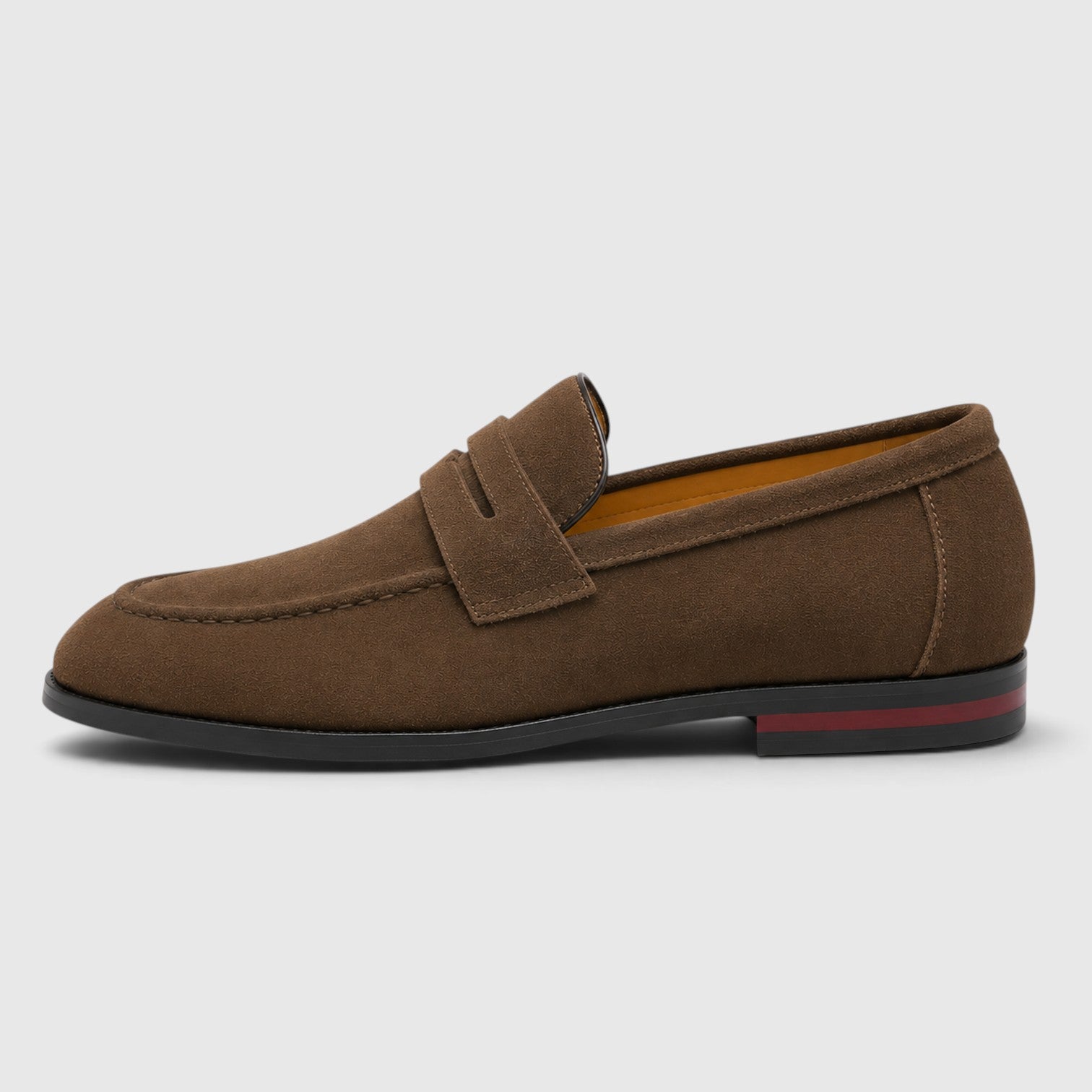Monvaline | Men's Suede Penny Loafers – Smart Casual Shoes