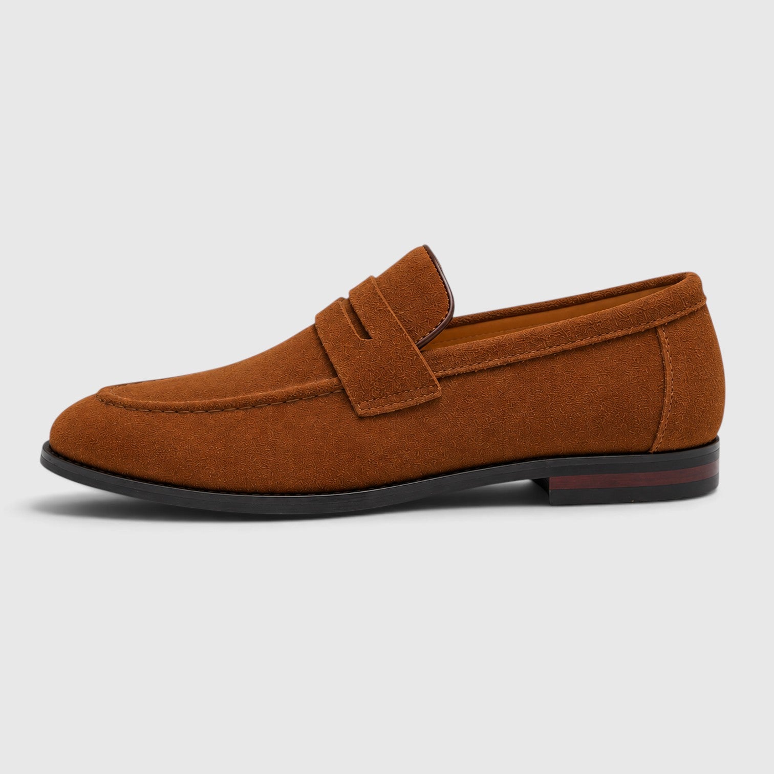 Monvaline | Men's Suede Penny Loafers – Smart Casual Shoes