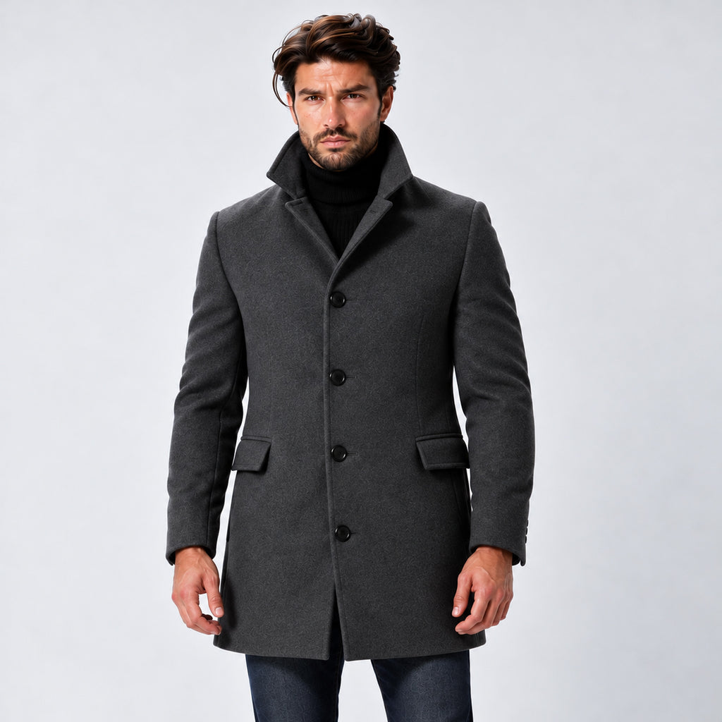 Monvaline | Men's Tailored Stand Collar Winter Coat