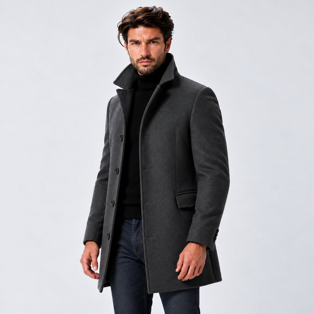 Monvaline | Men's Tailored Stand Collar Winter Coat