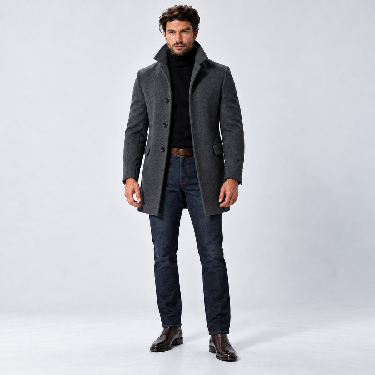 Monvaline | Men's Tailored Stand Collar Winter Coat