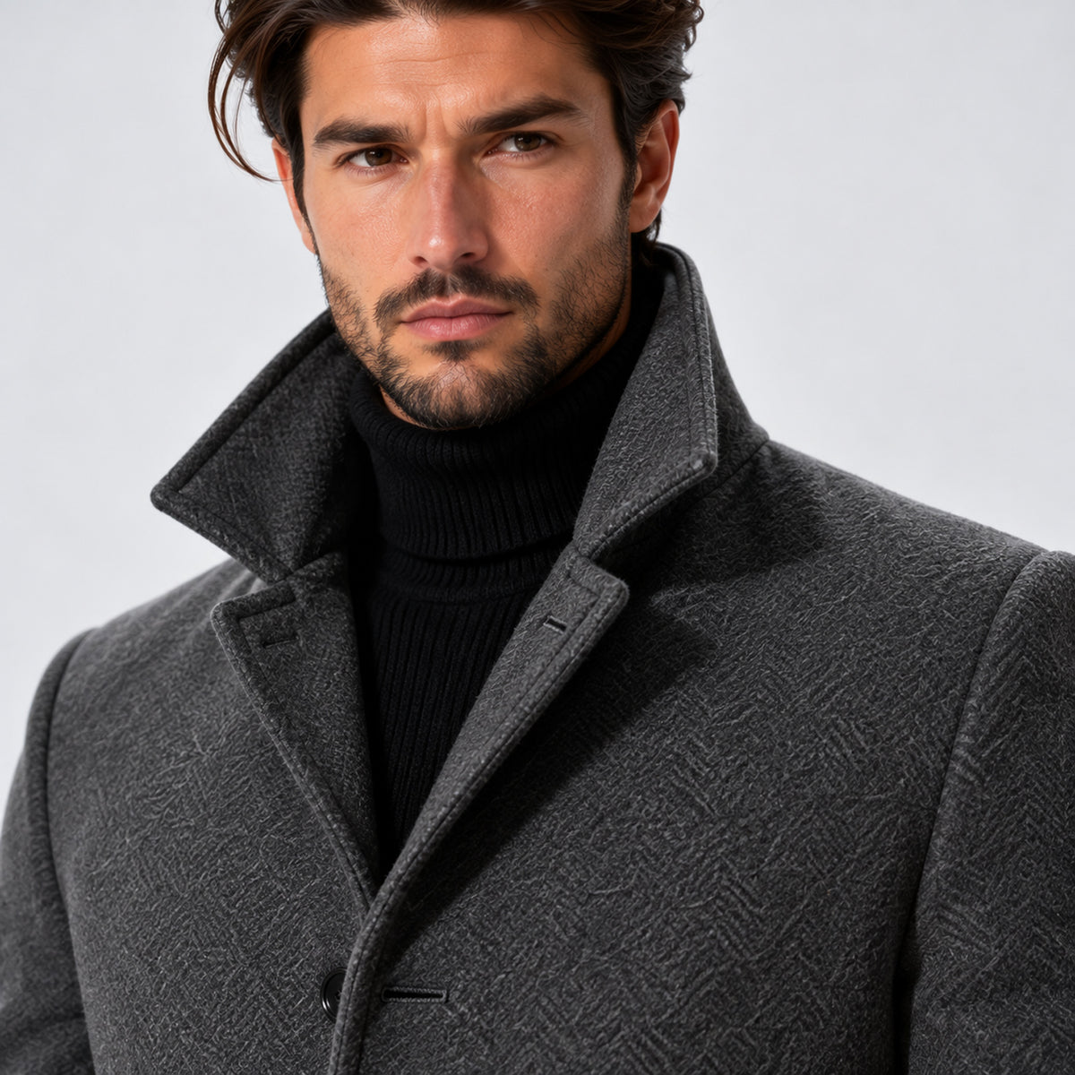 Monvaline | Men's Tailored Stand Collar Winter Coat