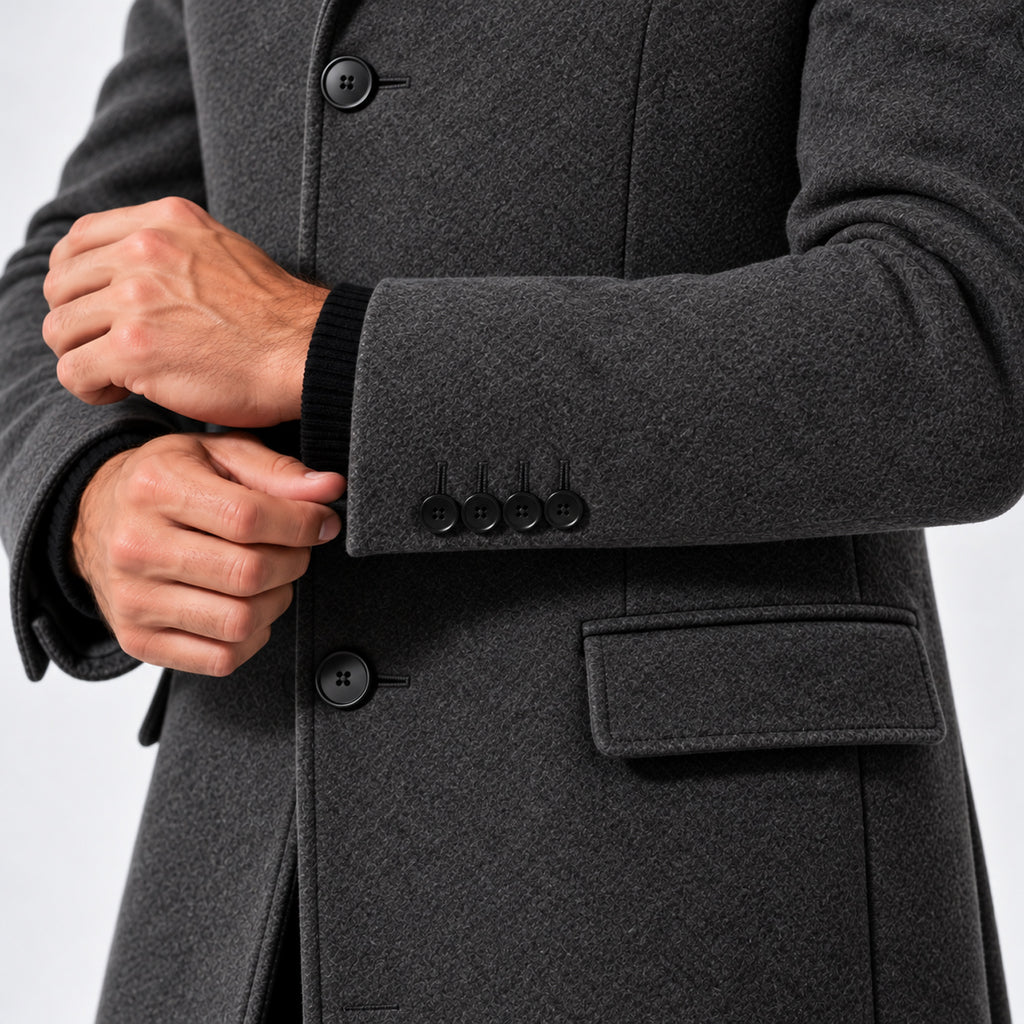 Monvaline | Men's Tailored Stand Collar Winter Coat