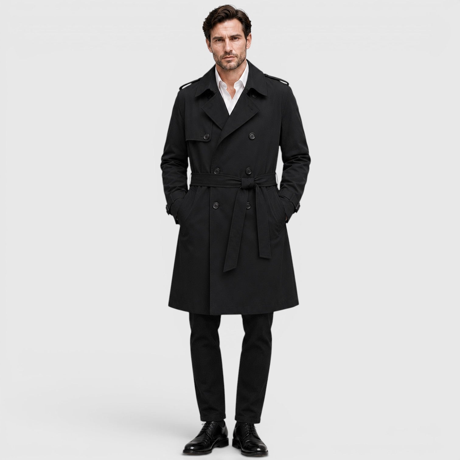 Monvaline | Men's Tailored Trench Coat for Smart Casual Outfits