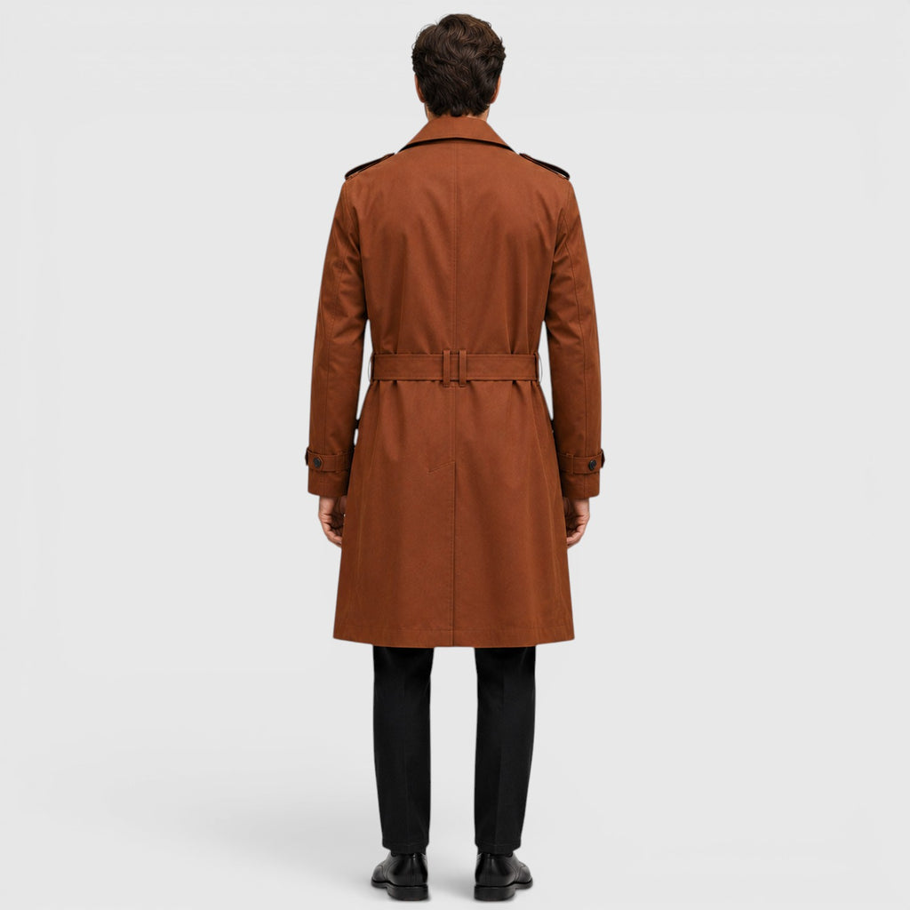 Monvaline | Men's Tailored Trench Coat for Smart Casual Outfits
