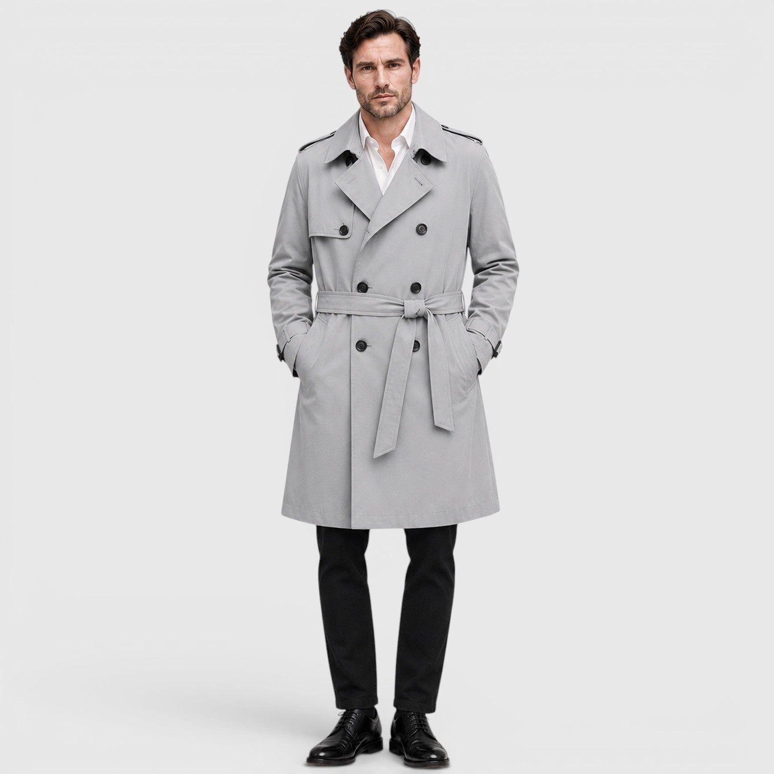 Monvaline | Men's Tailored Trench Coat for Smart Casual Outfits