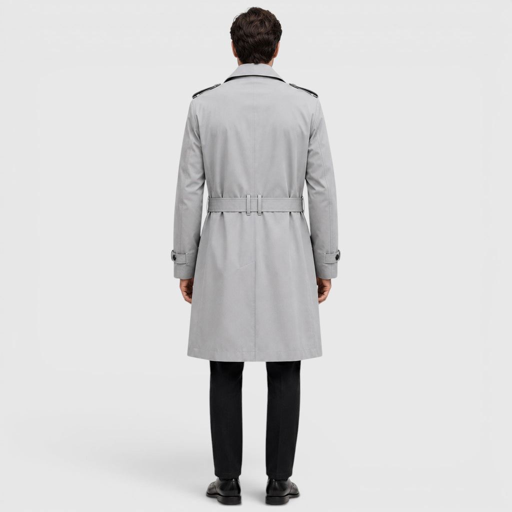 Monvaline | Men's Tailored Trench Coat for Smart Casual Outfits