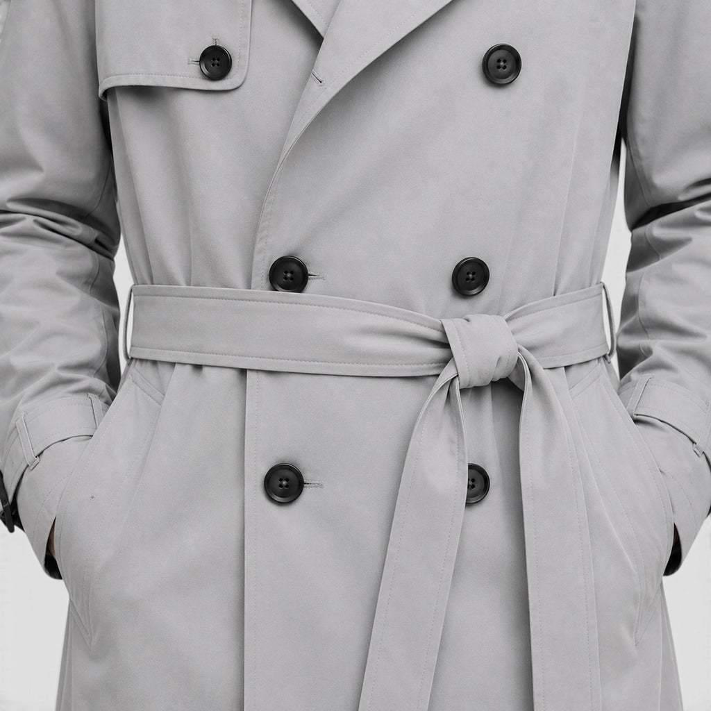Monvaline | Men's Tailored Trench Coat for Smart Casual Outfits