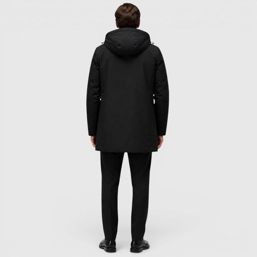 Monvaline | Men's Thick Hooded Jacket for Cold Weather Wear
