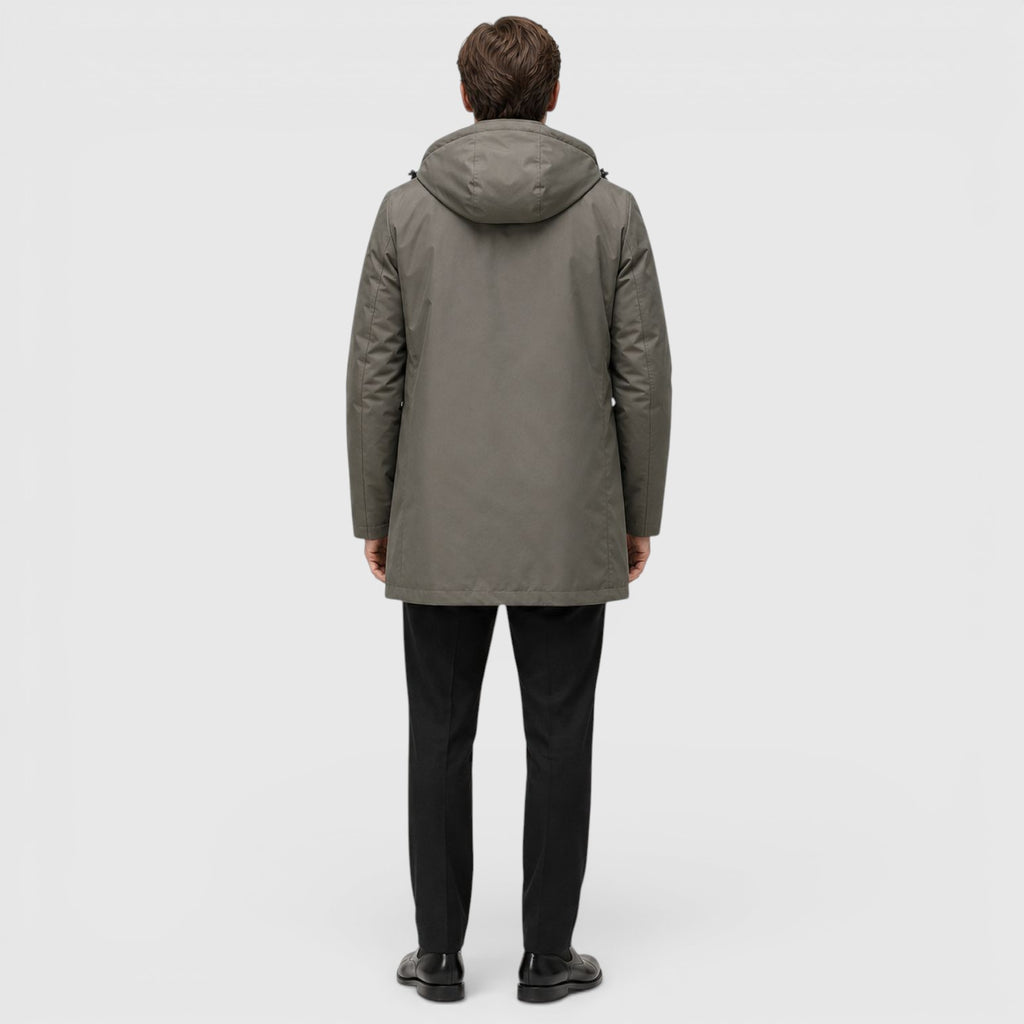 Monvaline | Men's Thick Hooded Jacket for Cold Weather Wear