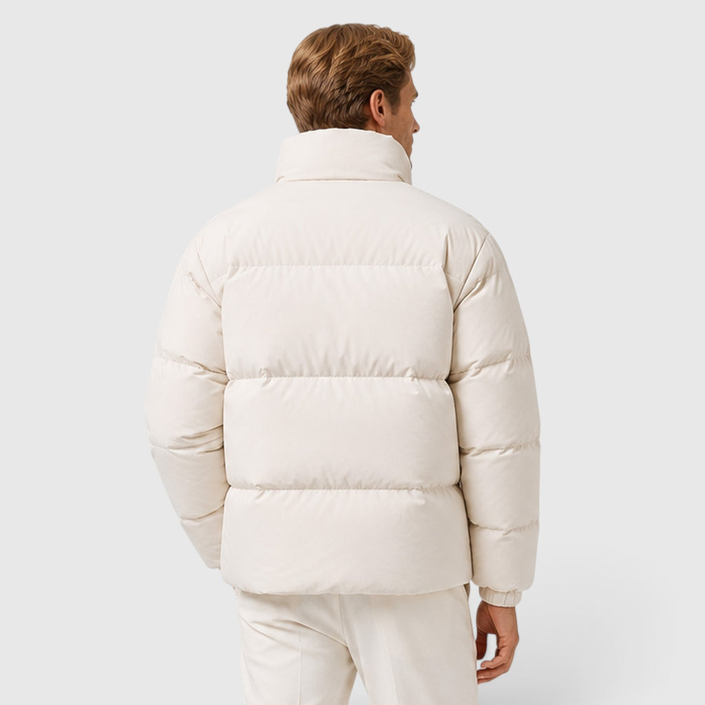 Monvaline | Men's Thick Puffer Jacket – Lightweight Quilted Winter Coat