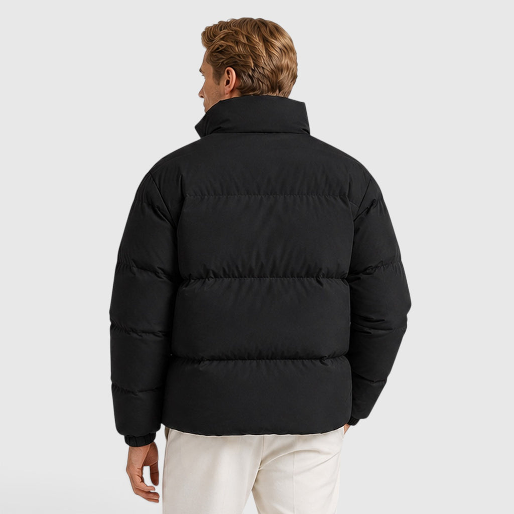 Monvaline | Men's Thick Puffer Jacket – Lightweight Quilted Winter Coat