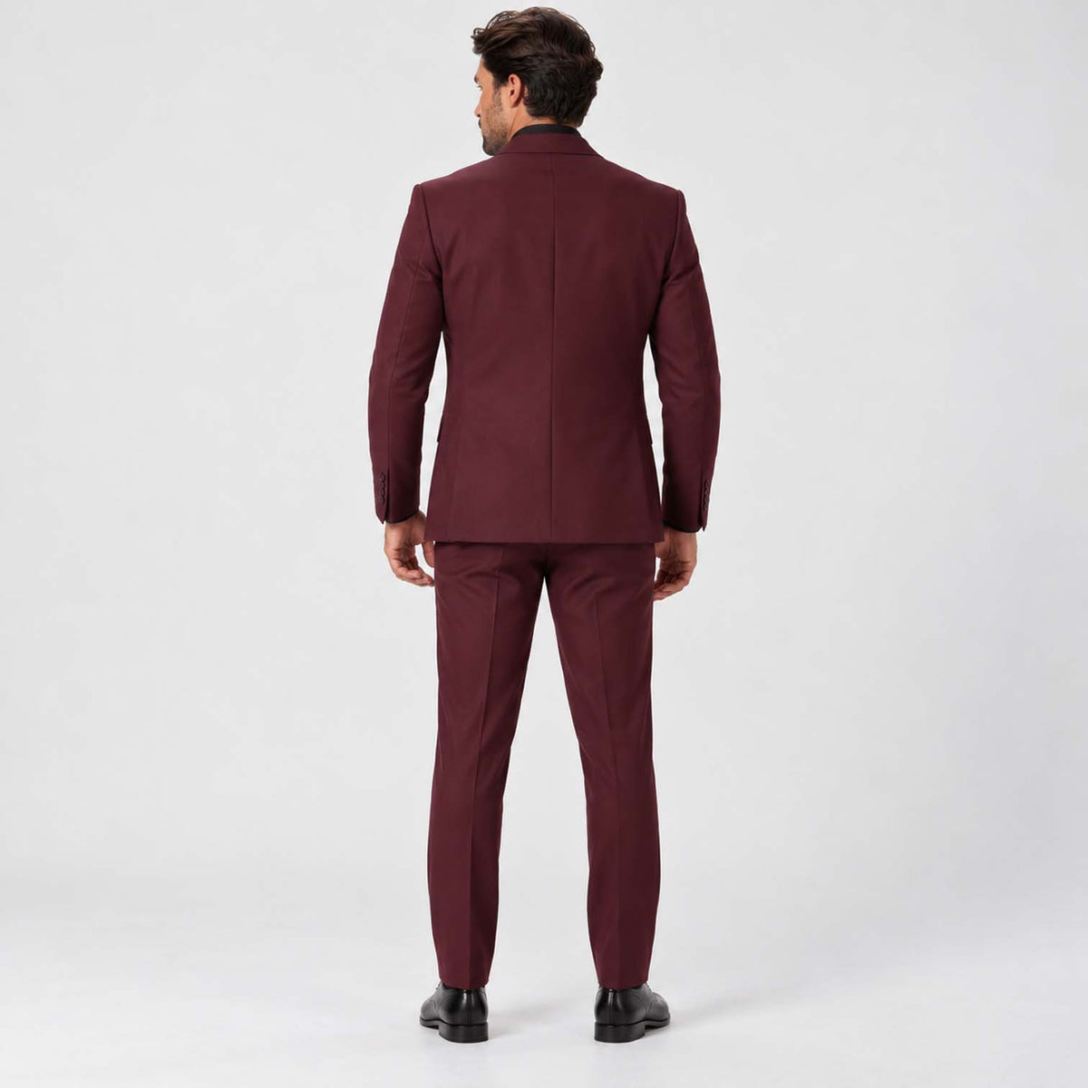 Monvaline | Men's Three-Piece Slim Fit Suit with Double-Breasted Waistcoat