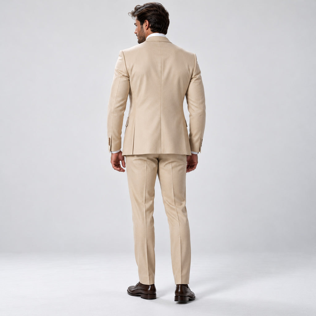 Monvaline | Men's Three-Piece Wedding Suit – Breathable Tailored Formal Set