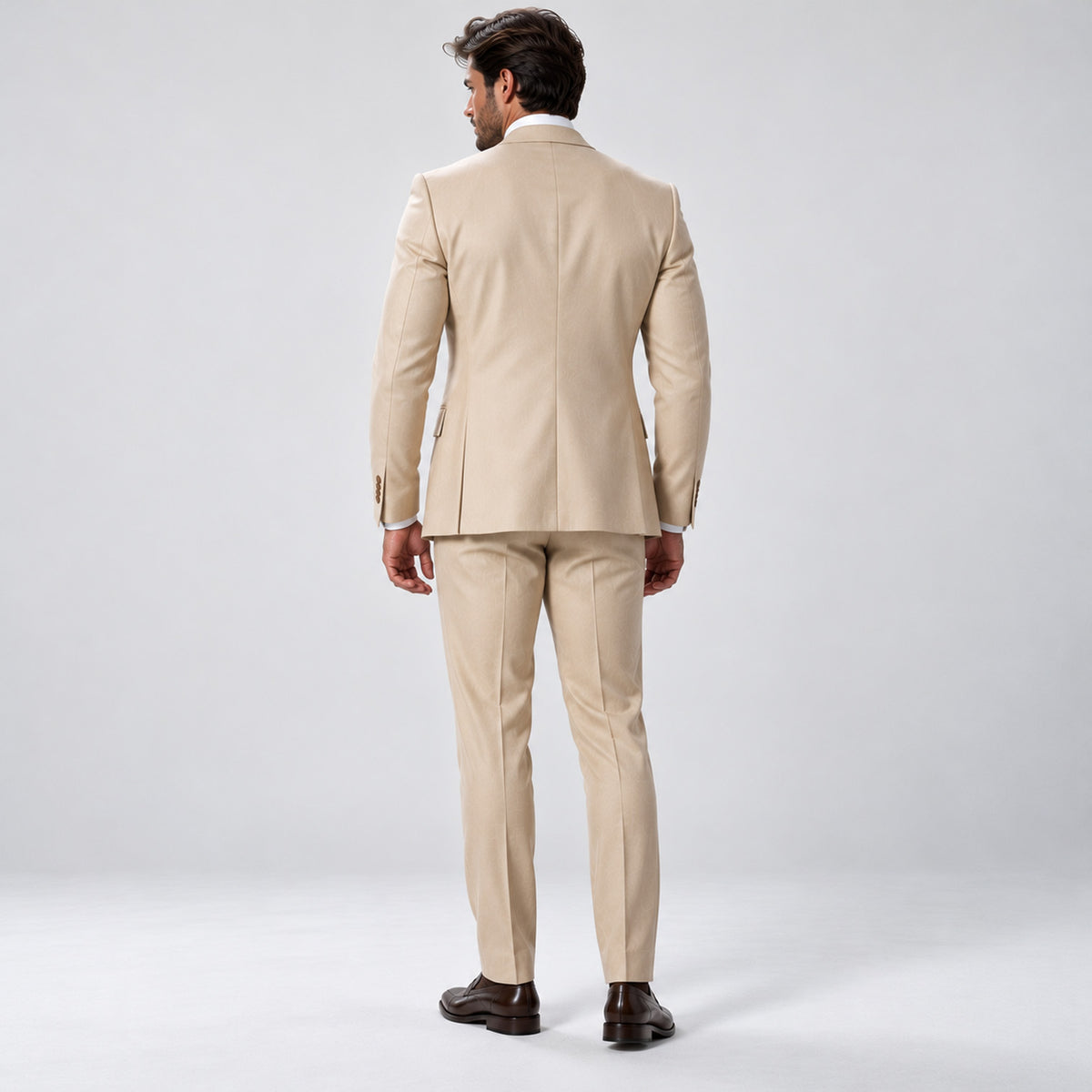 Monvaline | Men's Three-Piece Wedding Suit – Breathable Tailored Formal Set