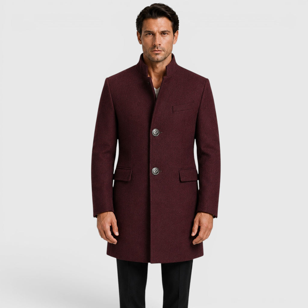 Monvaline | Men's Warm Classic Wool Coat for Everyday Wear
