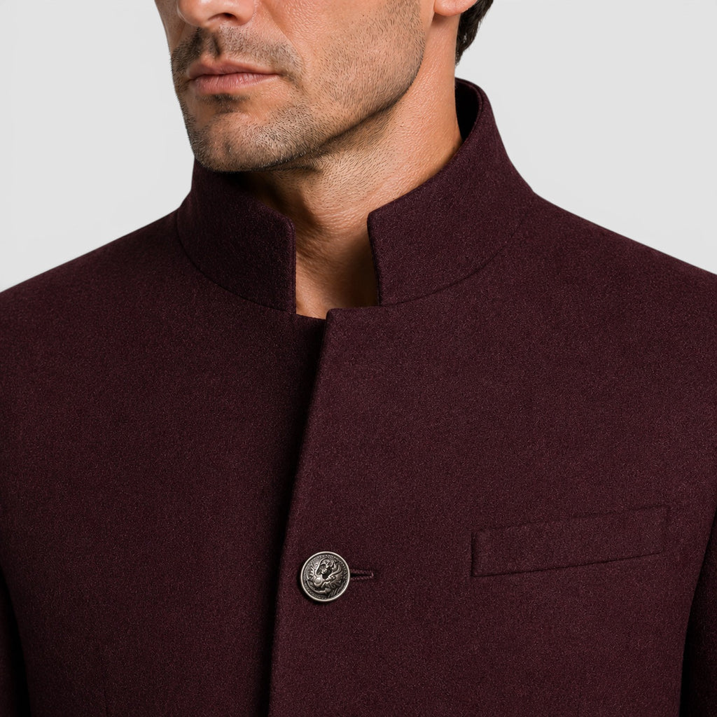 Monvaline | Men's Warm Classic Wool Coat for Everyday Wear