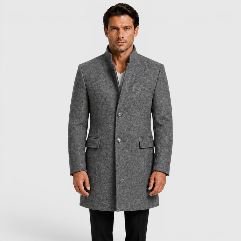 Monvaline | Men's Warm Classic Wool Coat for Everyday Wear