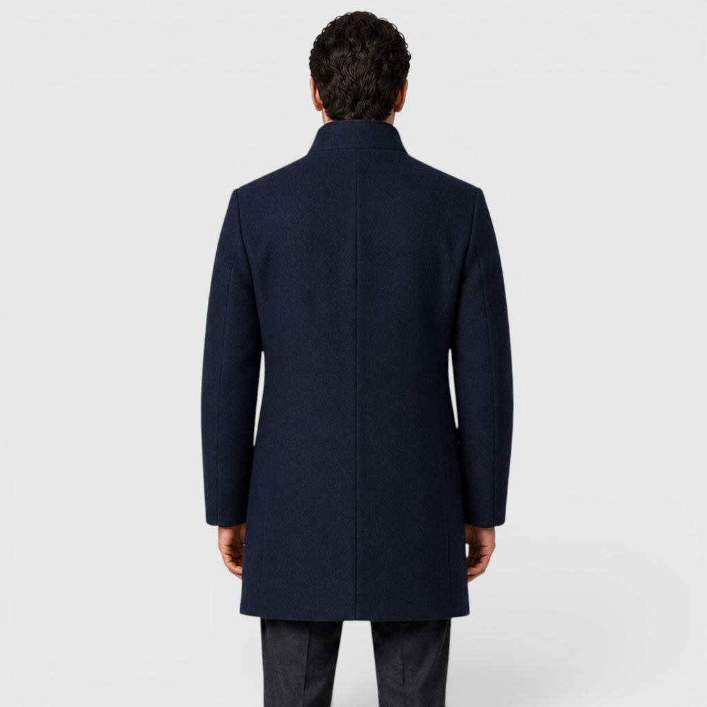 Monvaline | Men's Warm Classic Wool Coat for Everyday Wear