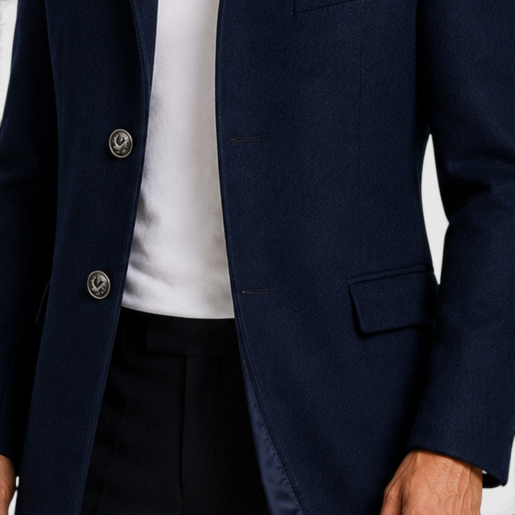 Monvaline | Men's Warm Classic Wool Coat for Everyday Wear
