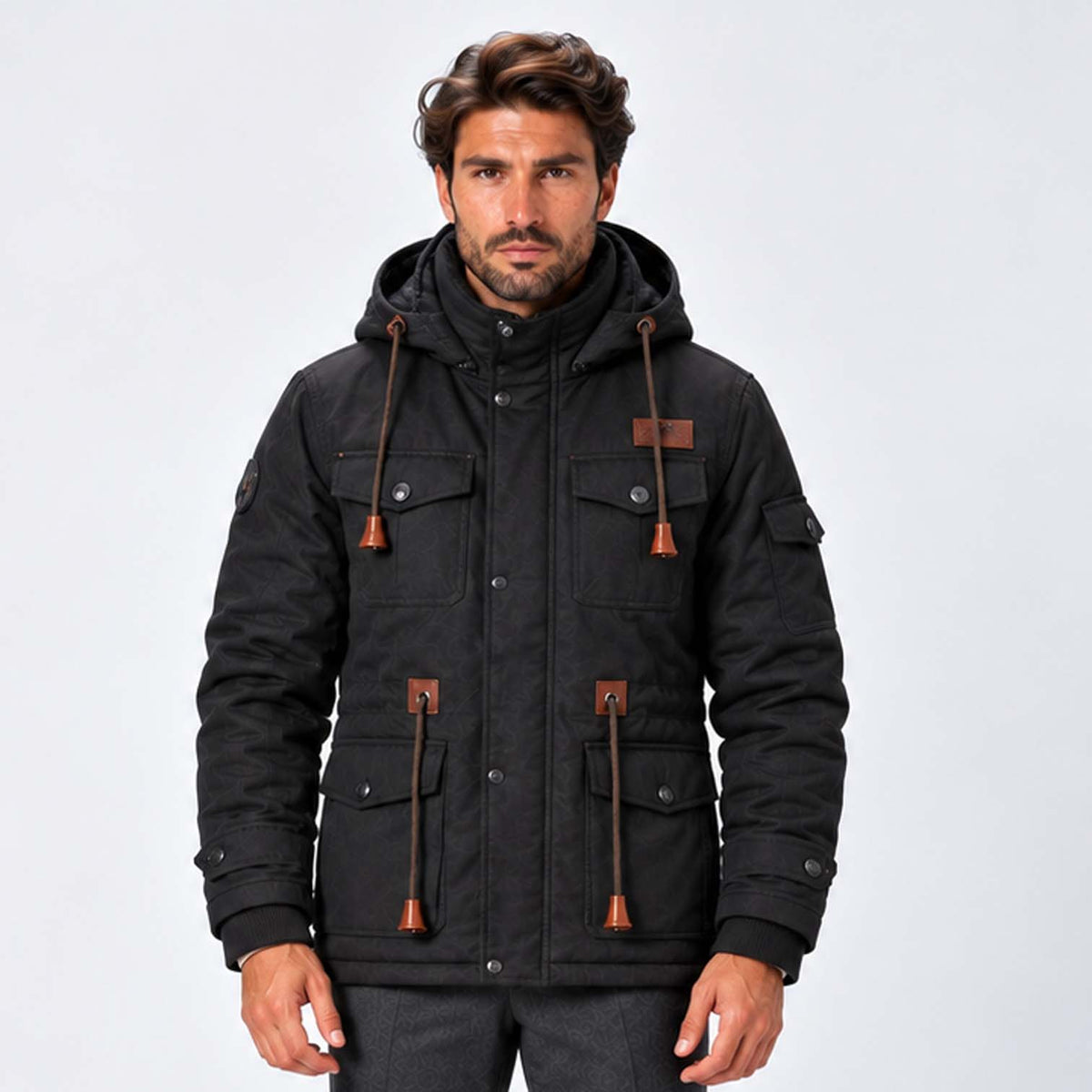 Monvaline | Men's Water-Resistant Field Jacket Fleece Lined